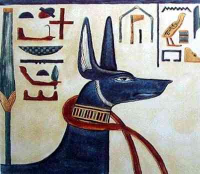 Anubis - detail from the second corridor.