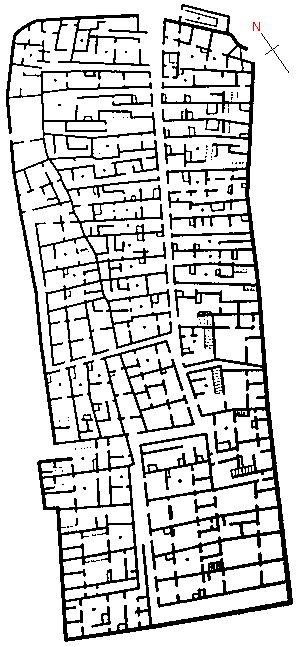 Plan osady robotnikw w Deir el-Medina.